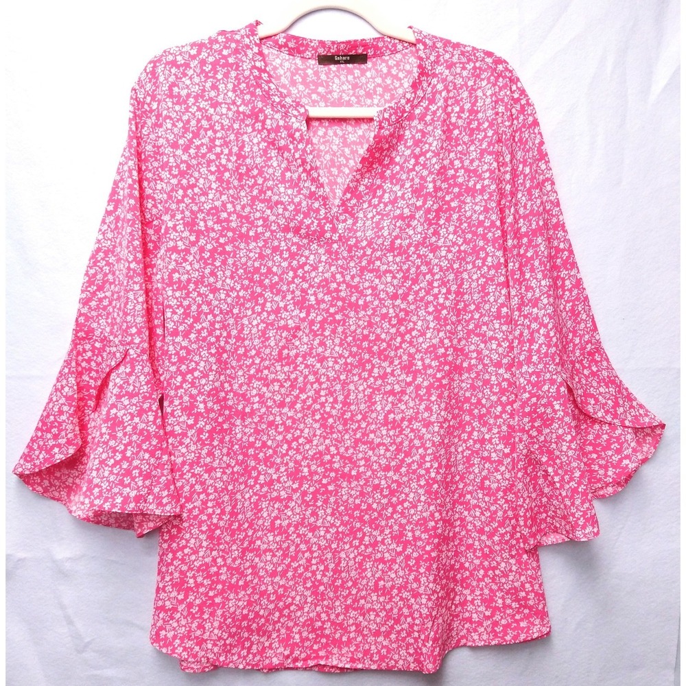 Gaharu Pink Lightweight Flowy Top Boho Chic Cottagecore Soft Girl Fairycore  2XL